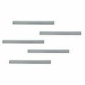 Durable Office Products Rail, Magstrip, 8-1/4inWx5/8inH, Silver, 10PK DBL470623
